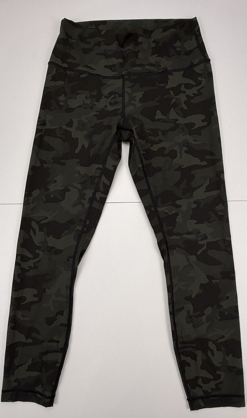 Lululemon Align Leggings Womens 8 Incognito Camo Multi Gator Green High Rise